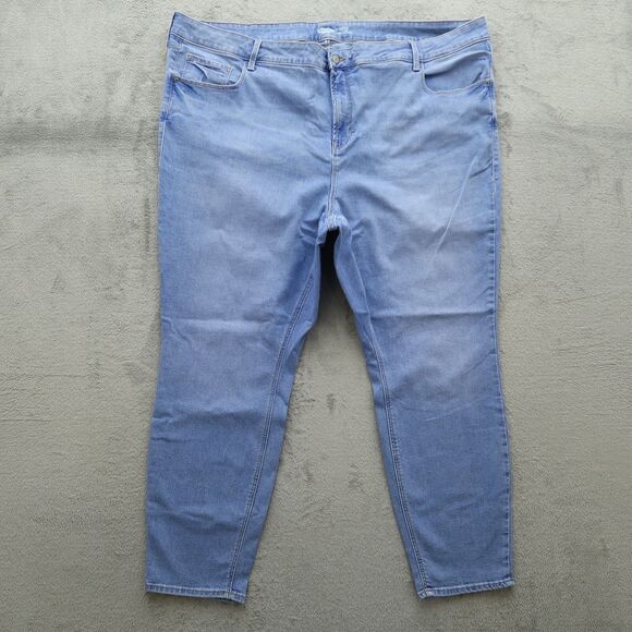 Old Navy Jeans Women's 28 Plus Blue High-Rise Rockstar Super Skinny 29" Inseam - Picture 1 of 15